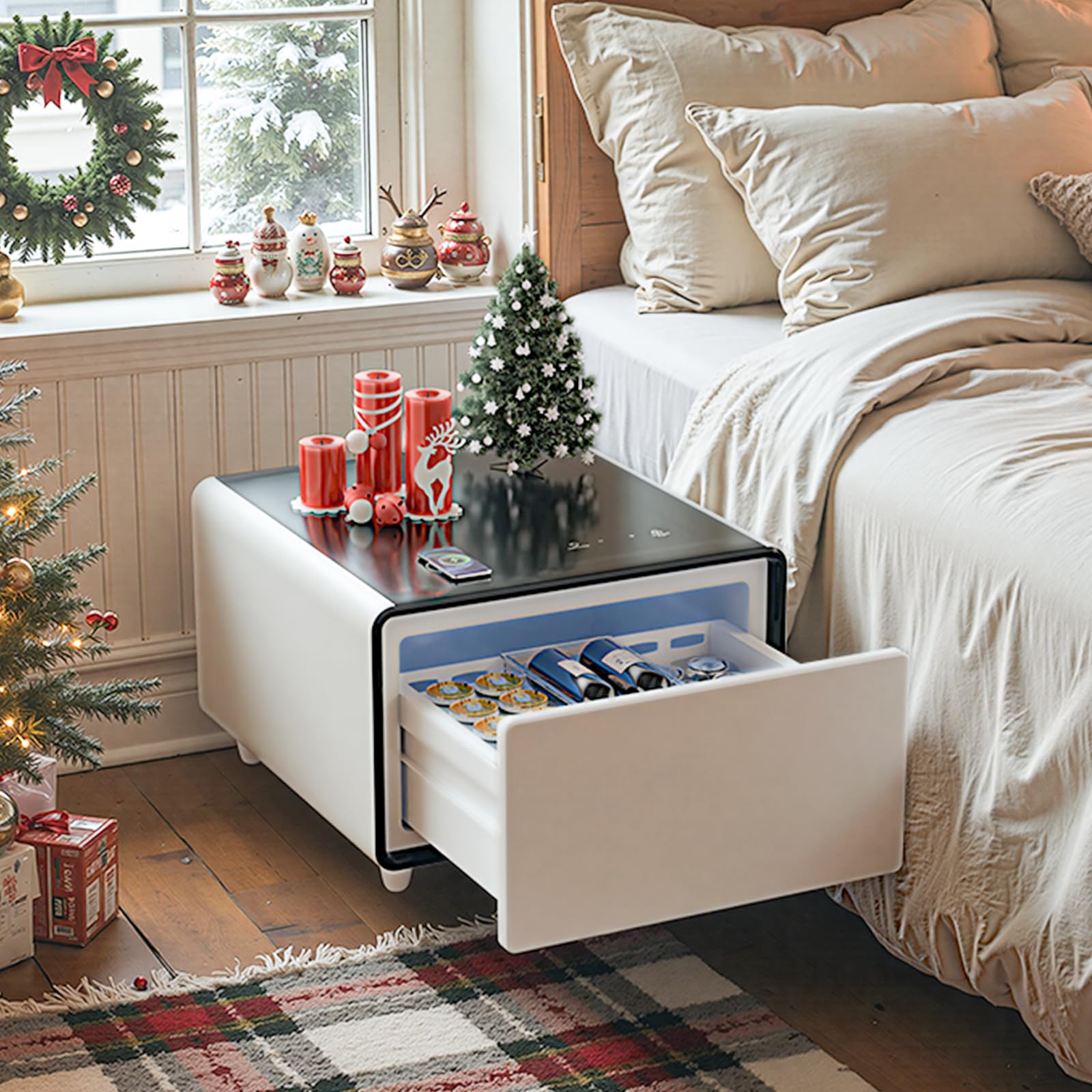 Amazon.com: LIVTAB Smart Side Table, Nightstand with Built in